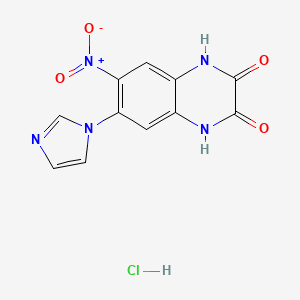6-(1H-Imidazol-1-yl)-7-nitro-1,4-dihydroquinoxaline-2,3-dione Hydrochloride