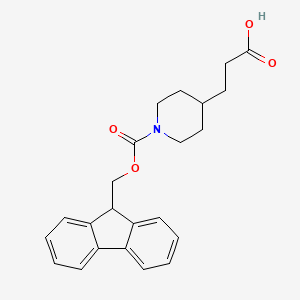 3-(1-(((9H-Fluoren-9-yl)methoxy)carbonyl)piperidin-4-yl)propanoic acid
