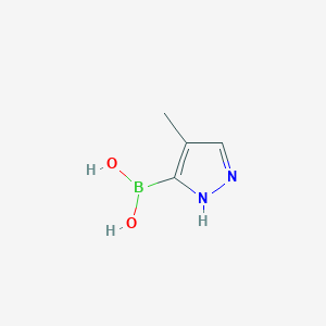 (4-Methyl-1H-pyrazol-3-yl)boronic acid