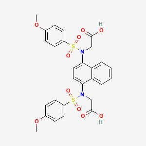 2,2'-(Naphthalene-1,4-diylbis(((4-methoxyphenyl)sulfonyl)azanediyl))diacetic acid