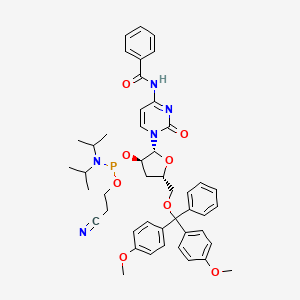 (2R,3R,5S)-2-(4-Benzamido-2-oxopyrimidin-1(2H)-yl)-5-((bis(4-methoxyphenyl)(phenyl)methoxy)methyl)tetrahydrofuran-3-yl (2-cyanoethyl) diisopropylphosphoramidite
