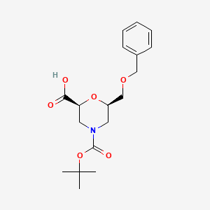 4-(1，1-Dimethylethyl) (2S，6R)-6-[(phenylmethoxy)methyl]-2，4-morpholinedicarboxylate