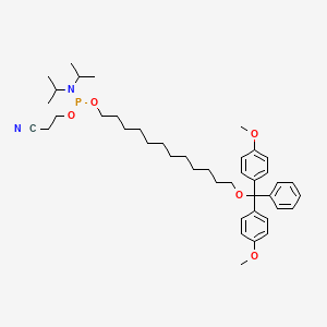 12-(Bis(4-methoxyphenyl)(phenyl)methoxy)dodecyl (2-cyanoethyl) diisopropylphosphoramidite