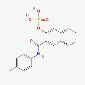 3-((2,4-Dimethylphenyl)carbamoyl)naphthalen-2-yl dihydrogen phosphate