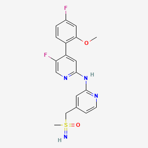(R)-5-Fluoro-4-(4-fluoro-2-methoxyphenyl)-N-(4-((S-methylsulfonimidoyl)methyl)pyridin-2-yl)pyridin-2-amine