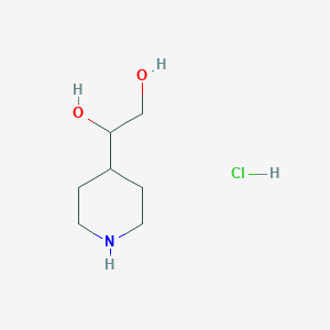 1-(Piperidin-4-yl)ethane-1,2-diol hydrochloride