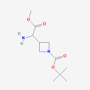 tert-Butyl 3-(1-amino-2-methoxy-2-oxoethyl)azetidine-1-carboxylate