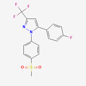 5-(4-Fluorophenyl)-1-(4-(methylsulfonyl)phenyl)-3-(trifluoromethyl)-1H-pyrazole