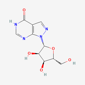 1-((2R,3R,4S,5R)-3,4-Dihydroxy-5-(hydroxymethyl)tetrahydrofuran-2-yl)-1,5-dihydro-4H-pyrazolo[3,4-d]pyrimidin-4-one