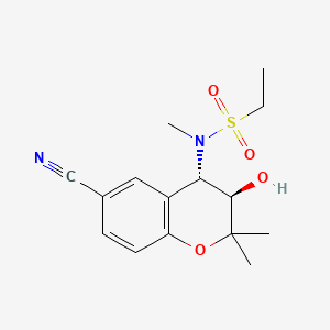 N-(rel-(3R,4S)-6-Cyano-3-hydroxy-2,2-dimethylchroman-4-yl)-N-methylethanesulfonamide