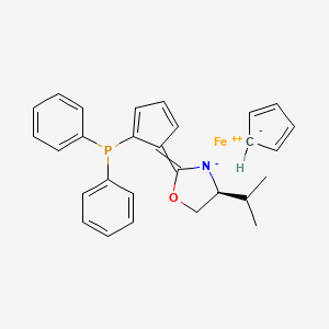 (S,S)-[2-(4'-Isopropyloxazolin-2'-yl)ferrocenyl]diphenylphosphine, 97%