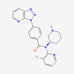 (R)-4-(3H-[1,2,3]Triazolo[4,5-b]pyridin-3-yl)-N-(3-chloropyridin-2-yl)-N-(piperidin-3-yl)benzamide