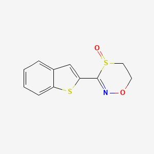 3-(Benzo[b]thiophen-2-yl)-5,6-dihydro-1,4,2-oxathiazine 4-Oxide