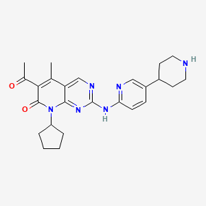 6-Acetyl-8-cyclopentyl-5-methyl-2-((5-(piperidin-4-yl)pyridin-2-yl)amino)pyrido[2,3-d]pyrimidin-7(8H)-one