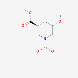 1-(tert-Butyl) 3-methyl trans-5-hydroxypiperidine-1,3-dicarboxylate