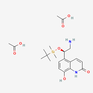 5-[(1R)-2-Amino-1-[[(1，1-dimethylethyl)dimethylsilyl]oxy]ethyl]-8-hydroxy-2(1H)-quinolinone diacetate