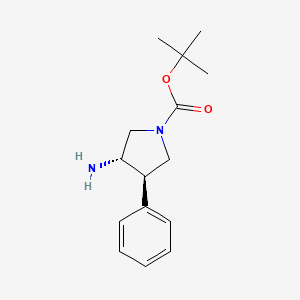 tert-Butyl (3S,4R)-3-amino-4-phenylpyrrolidine-1-carboxylate