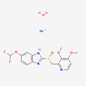 Sodium 6-(Difluoromethoxy)-2-(((3,4-dimethoxypyridin-2-yl)methyl)sulfinyl)benzo[d]imidazol-1-ide Hydrate