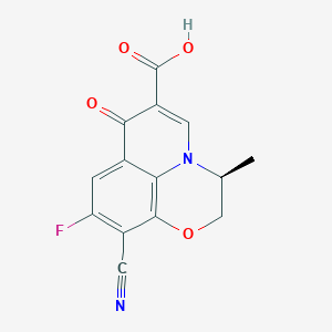(S)-10-Cyano-9-fluoro-3-methyl-7-oxo-2，3-dihydro-7H-[1，4]oxazino[2，3，4-ij]quinoline-6-carboxylic acid