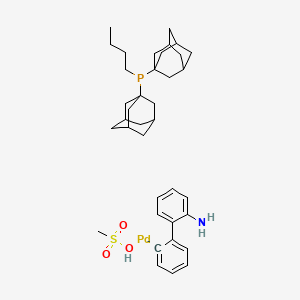 Methanesulfonato(diadamantyl-n-butylphosphino)-2'-amino-1,1'-biphenyl-2-yl)palladium(II)