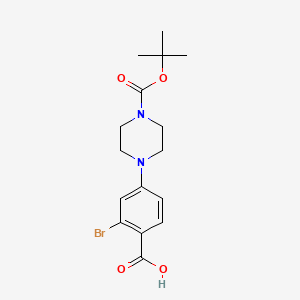 1-(1，1-Dimethylethyl) 4-(3-bromo-4-carboxyphenyl)-1-piperazinecarboxylate