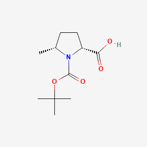 (2R,5R)-1-(tert-Butoxycarbonyl)-5-methylpyrrolidine-2-carboxylic acid