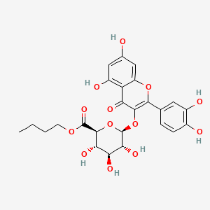 2-(3,4-Dihydroxyphenyl)-5,7-dihydroxy-4-oxo-4H-1-benzopyran-3-yl β-D-glucopyranosiduronic acid butyl ester