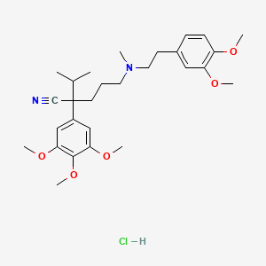 5-((3,4-Dimethoxyphenethyl)(methyl)amino)-2-isopropyl-2-(3,4,5-trimethoxyphenyl)pentanenitrile Hydrochloride