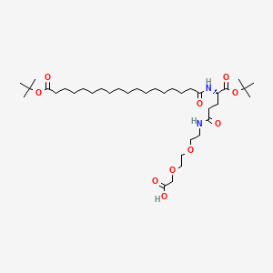 (S)-13-(tert-Butoxycarbonyl)-34，34-dimethyl-10，15，32-trioxo-3，6，33-trioxa-9，14-diazapentatriacontanoic acid