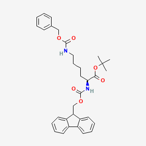 N2-[(9H-Fluoren-9-ylmethoxy)carbonyl]-N6-[(phenylmethoxy)carbonyl]-L-lysine 1，1-dimethylethyl ester