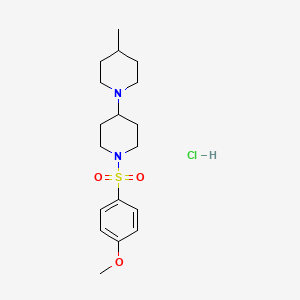 1'-((4-Methoxyphenyl)sulfonyl)-4-methyl-1,4'-bipiperidine Hydrochloride