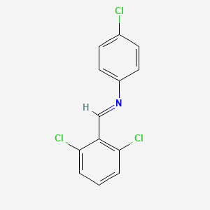 [N(E)]-4-Chloro-N-[(2，6-dichlorophenyl)methylene]benzenamine