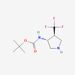 tert-Butyl N-[trans-4-(trifluoromethyl)pyrrolidin-3-yl]carbamate