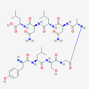 L-Tyrosyl-L-leucyl-L-serylglycyl-L-alanyl-L-asparaginyl-L-leucyl-L-asparaginyl-L-leucine