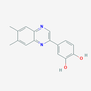 4-(6,7-Dimethylquinoxalin-2-yl)benzene-1,2-diol