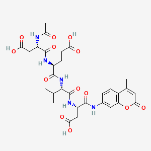 (4S,7S,10S,13S)-7-(2-Carboxyethyl)-4-(carboxymethyl)-10-isopropyl-13-((4-methyl-2-oxo-2H-chromen-7-yl)carbamoyl)-2,5,8,11-tetraoxo-3,6,9,12-tetraazapentadecan-15-oic acid
