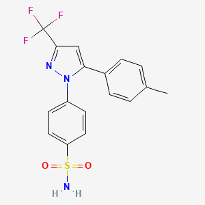 4-(5-(p-Tolyl)-3-(trifluoromethyl)-1H-pyrazol-1-yl)benzenesulfonamide