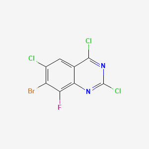 7-Bromo-2,4,6-trichloro-8-fluoroquinazoline