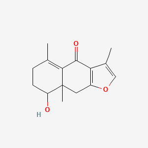 (8S)-7,8,8a,9-Tetrahydro-8-hydroxy-3,5,8aα-trimethylnaphtho[2,3-b]furan-4(6H)-one