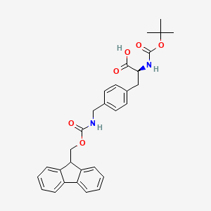 (S)-3-(4-(((((9H-Fluoren-9-yl)methoxy)carbonyl)amino)methyl)phenyl)-2-((tert-butoxycarbonyl)amino)propanoic acid