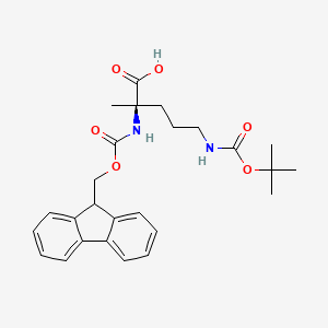 (R)-2-((((9H-Fluoren-9-yl)methoxy)carbonyl)amino)-5-((tert-butoxycarbonyl)amino)-2-methylpentanoic acid