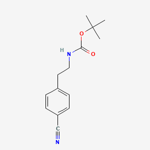 4-[2-(N-Boc-amino)ethyl]benzonitrile
