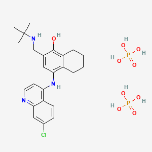 2-((tert-Butylamino)methyl)-4-((7-chloroquinolin-4-yl)amino)-5,6,7,8-tetrahydronaphthalen-1-ol bis(phosphate)