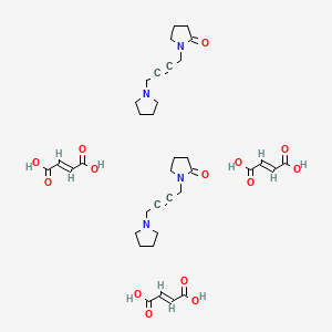 1-(4-(Pyrrolidin-1-yl)but-2-yn-1-yl)pyrrolidin-2-one sesquifumarate