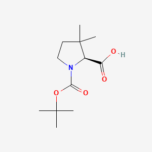 (S)-1-(tert-Butoxycarbonyl)-3,3-dimethylpyrrolidine-2-carboxylic acid