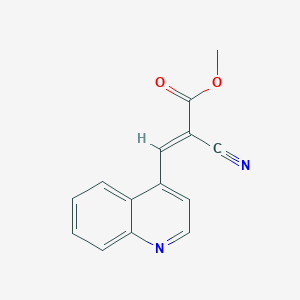 Methyl (2E)-2-cyano-3-(4-quinolinyl)-2-propenoate