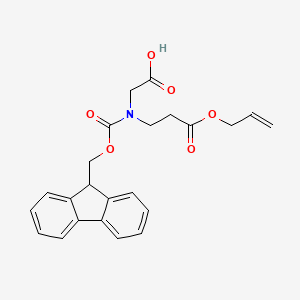 N-(((9H-Fluoren-9-yl)methoxy)carbonyl)-N-(3-(allyloxy)-3-oxopropyl)glycine