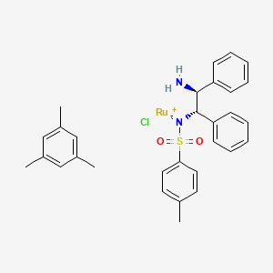 [N-[(1S,2S)-2-(Amino-κN)-1,2-diphenylethyl]-4-methylbenzenesulfonamidato-κN]chloro[(1,2,3,4,5,6-η)-1,3,5-trimethylbenzene]ruthenium