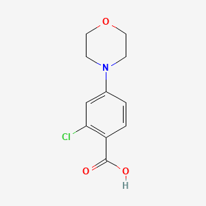 2-Chloro-4-morpholinobenzenecarboxylic acid