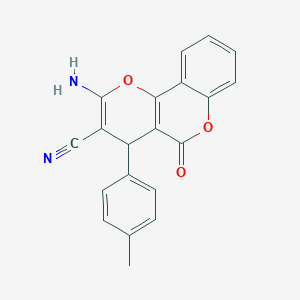 2-Amino-5-oxo-4-(p-tolyl)-4H,5H-pyrano[3,2-c]chromene-3-carbonitrile